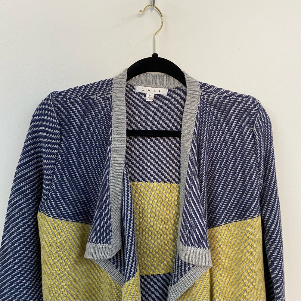 CAbi Style 467 Color Block Blanket Cardigan - Picture 3 of 11